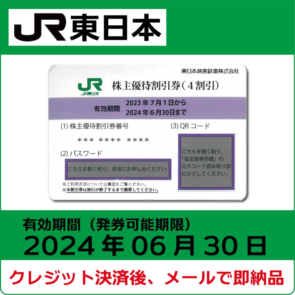 優待券/割引券JR東日本株主優待 2024年6月30日まで - その他